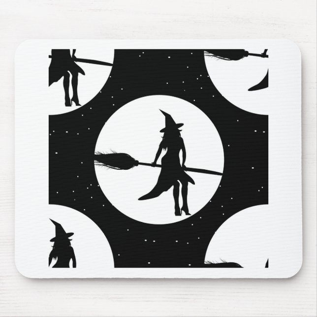 Mousepad bruxa de halloween (Frente)