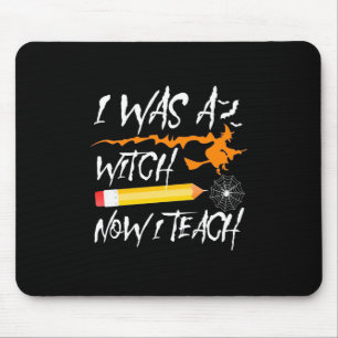 Mousepad Bruxa de Halloween Agora Eu Ensino
