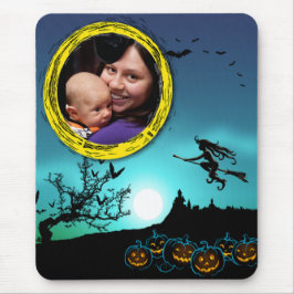 Mousepad Bruxa de Halloween, Jack o' Lanterns, Foto