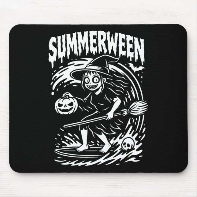 Mousepad Bruxa de Praia de Verão do Halloween de Summerween (Frente)