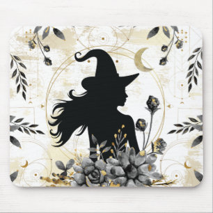 Mousepad bruxa moderna contemporânea do Halloween 3