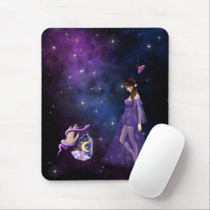 Mousepad Bruxaria Esotérica Mágica Presente Roxo Para Bruxa