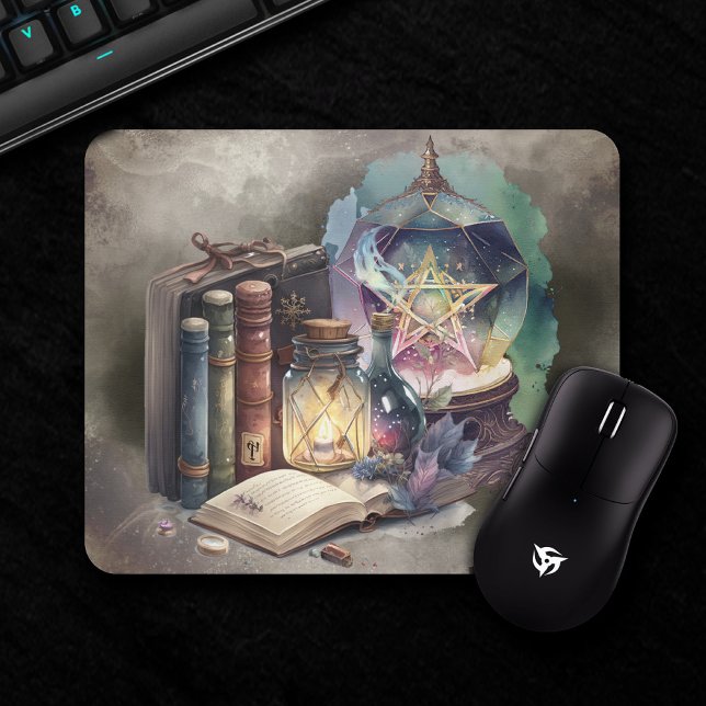 Mousepad Bruxaria | Tomas do Pastel Spellbook e Bola de Cri (Criador carregado)