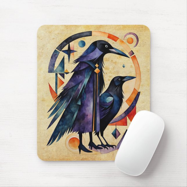 Mousepad Bruxas Modernas - uma obra de arte abstrata 4 - Fa (Com mouse)