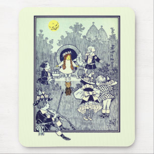 Mousepad Bruxo Vintage do Oz, Dorothy Encontra os Munchkins
