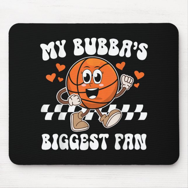 Mousepad Bubbas Maior Irmã De Basquete Fã De Basketba (Frente)
