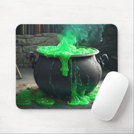 Mousepad Bubbling Witch's Cauldron Halloween