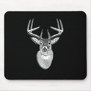 Mousepad Buck no veado preto-branco-preto