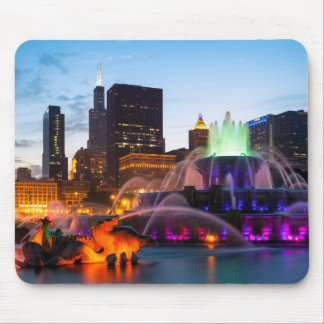 Mousepad Buckingham Fountain Lit À Noite
