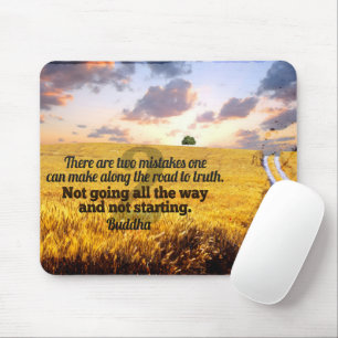 Mousepad Buda Inspiracional Citação "Caminho para a Verdade