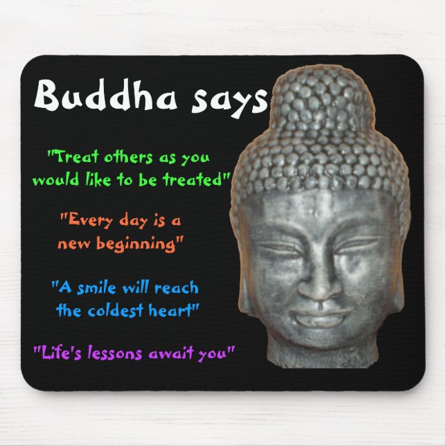Mousepad Buddha diz (Frente)