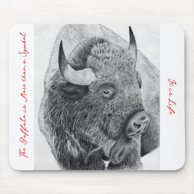 Mousepad Búfalo Americano (Frente)