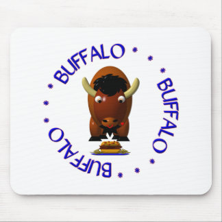 Mousepad Búfalo Fofo com Carne em Weck e Asas de Búfalo