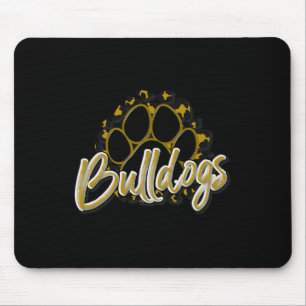 Mousepad Buldogue Dourado Black Cheetah School Sports Fan T