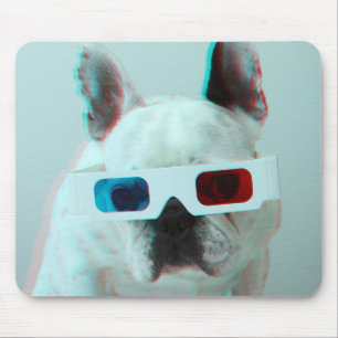 Mousepad Buldogue francês com vidros 3D
