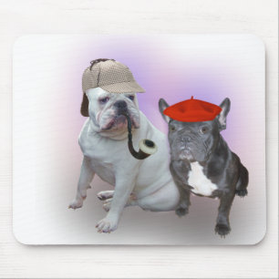 Mousepad Buldogue inglês e buldogue francês