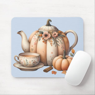 Mousepad Bule de abóbora com ilustração de outono