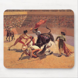 Mousepad Bull Fight in Mexico (por Frederic Remington)