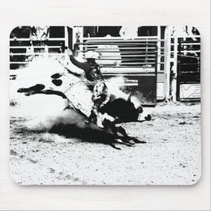 Mousepad Bull Riding Champ