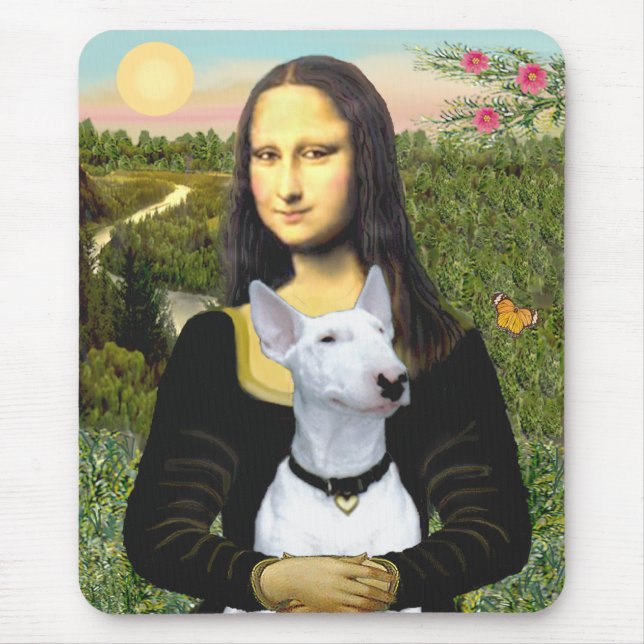 Mousepad Bull Terrier 1 - Mona Lisa (Frente)
