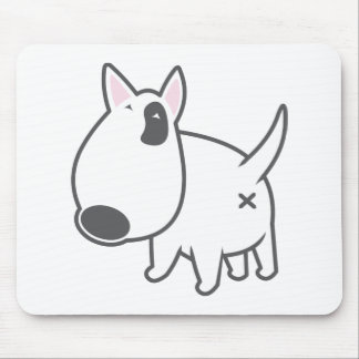 Mousepad Bull terrier - bully_illu_bruno_3c