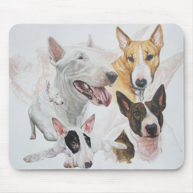 Mousepad Bull Terrier wGhost (Frente)