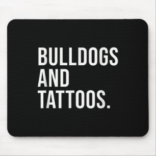 Mousepad Bulldog E Tattoos Proprietário Do Bulldog Cão Cach