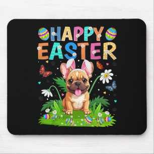 Mousepad Bulldog Francês Feliz Caça aos Ovos de Páscoa Orel