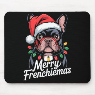 Mousepad Bulldog Francês Merry Frenchiemas Chapéu de Papai