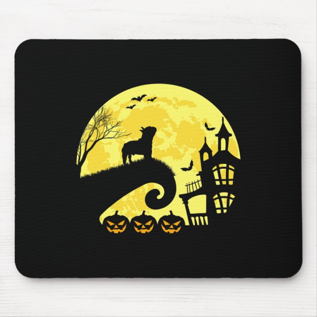 Mousepad Bulldog francês Moonshine Frenchie Mãe Pai francês (Frente)