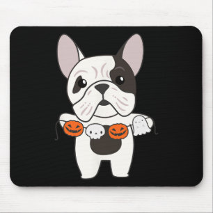 Mousepad Bulldog Happy Halloween Pumpkin Dogs Halloween