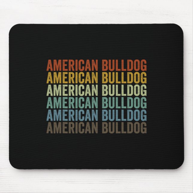 Mousepad Bulldog Retro (Frente)