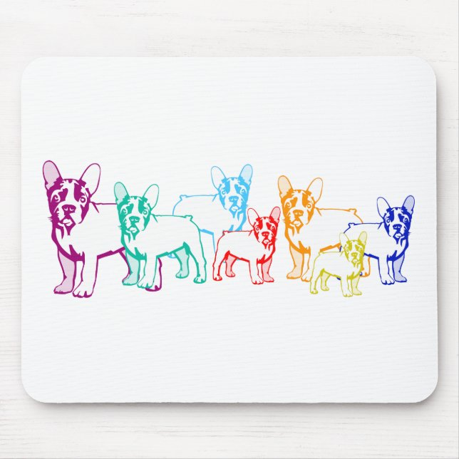 Mousepad Bulldogs franceses presentes (Frente)