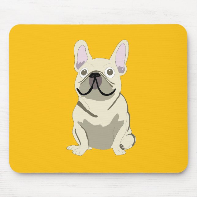 Mousepad Bulldogue Francês Creme (Frente)