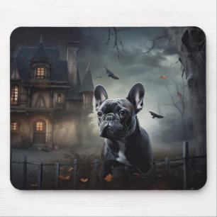 Mousepad Bulldogue Francês Halloween Assustador