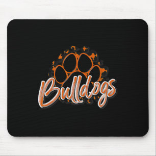 Mousepad Bulls Orange Black Cheetah School Sports Fan Te