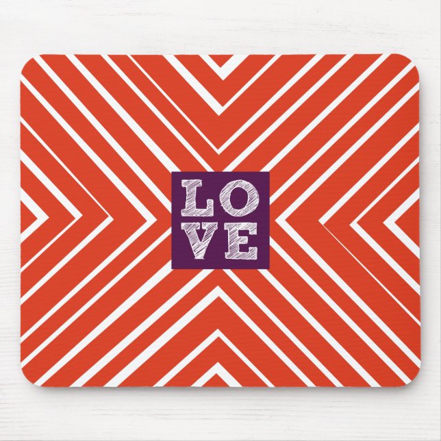 Mousepad Bullseye do AMOR dos namorados (Frente)