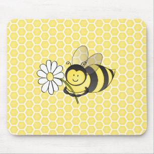 Mousepad Bumble a abelha com margarida