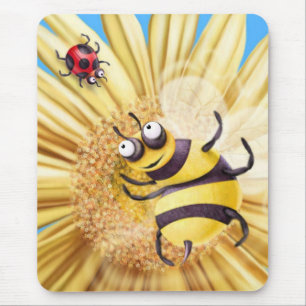 MOUSEPAD BUMBLE A ABELHA QUE AMA A SENHORA PÁSSARO