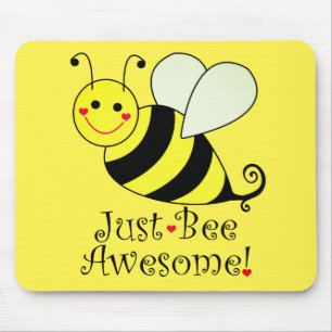 Mousepad Bumble Bee Amarelo Bonito Fantástico