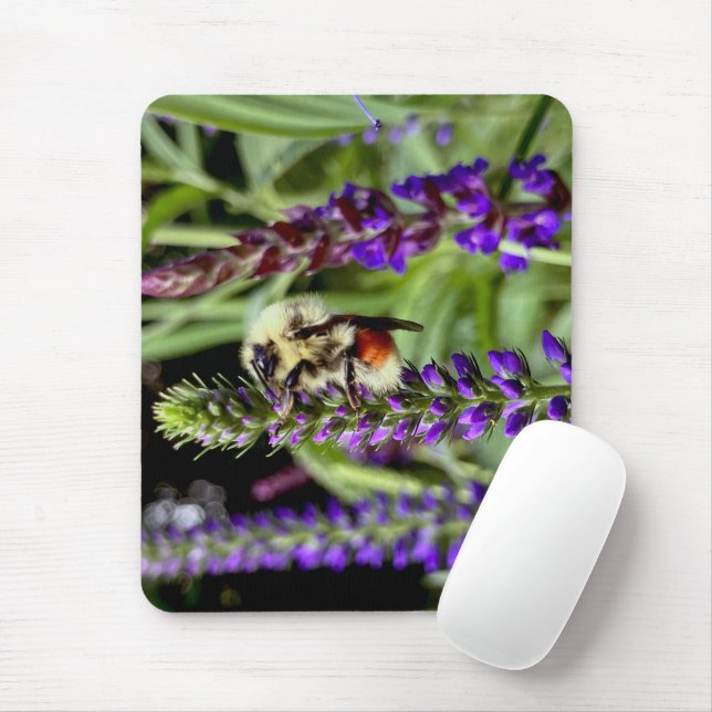 Mousepad Bumblebee Central com Planta de Flor (Com mouse)