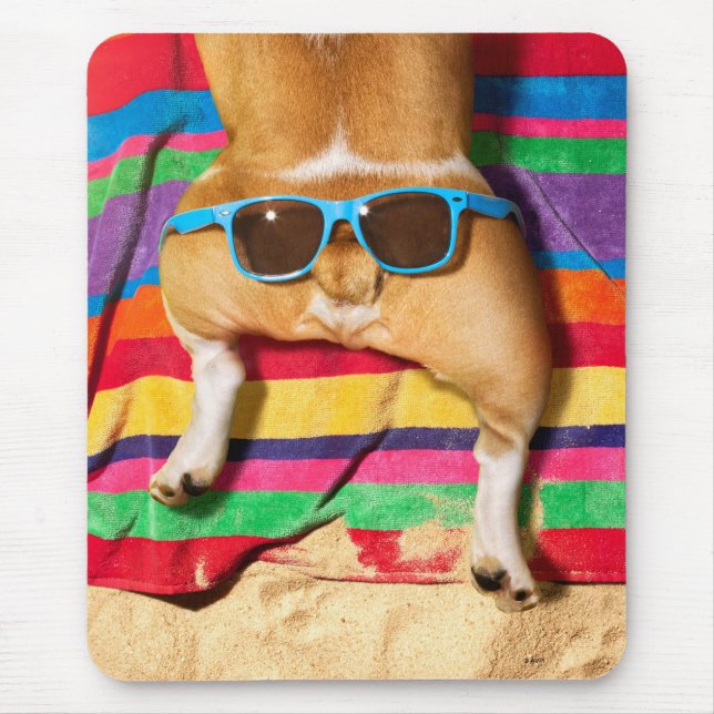 Mousepad Bumbum De Cães Com Óculos De Sol (Frente)