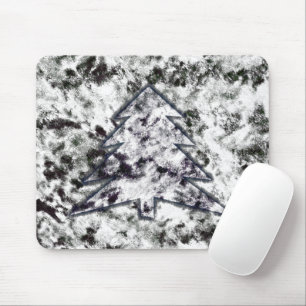 Mousepad Bumpy spongy texture mix in gray white pine design