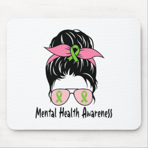 Mousepad Bun Mental Health Problems Gift Mental Health Awar