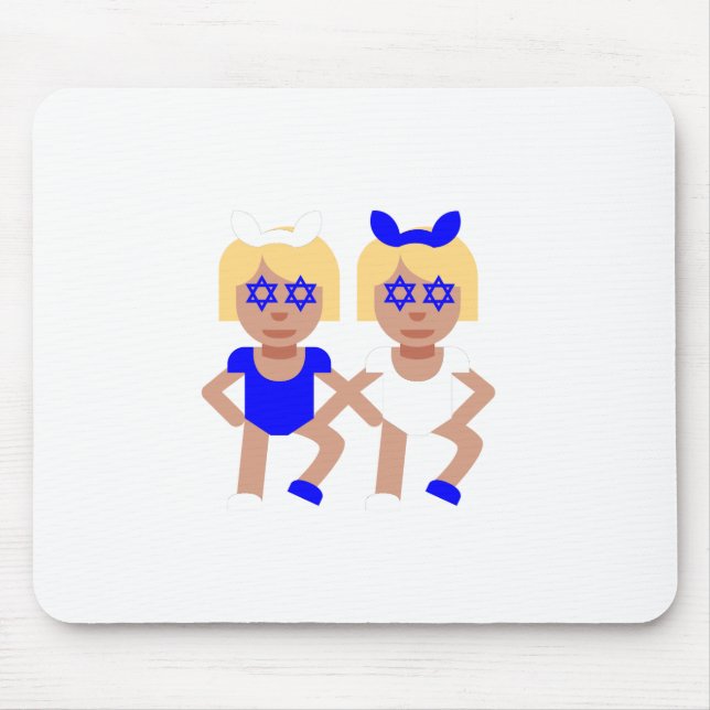 Mousepad bunny ears hanukkah (Frente)