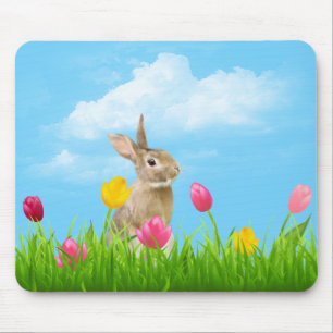 Mousepad Bunny em Tulips