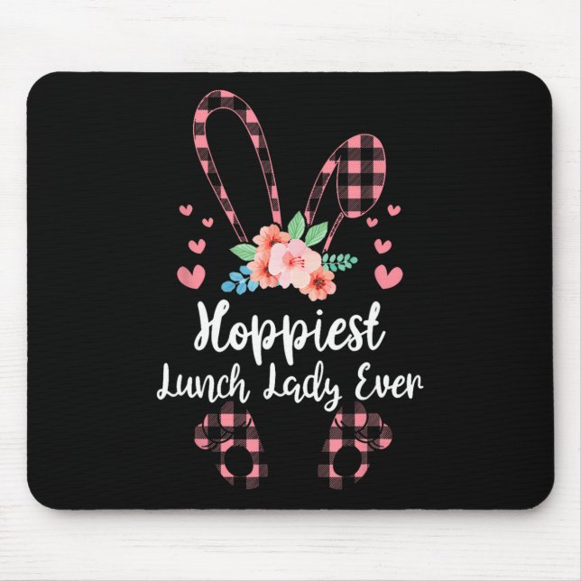 Mousepad Bunny Lepard A Menina De Almoço Mais Esperta Dia D (Frente)