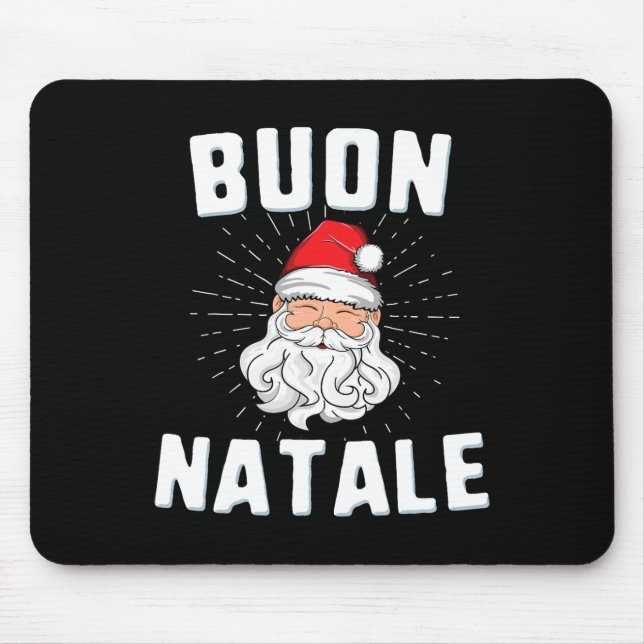 Mousepad Buon natale christmasitaly italian papais noeis ba (Frente)