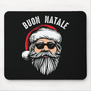 Mousepad Buon natale italiano santa claus babbo cristo engr