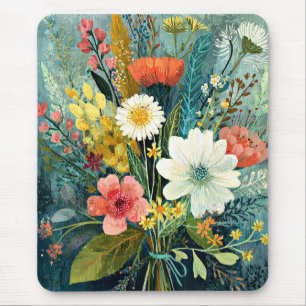 Mousepad Buquê Colorido de Primavera